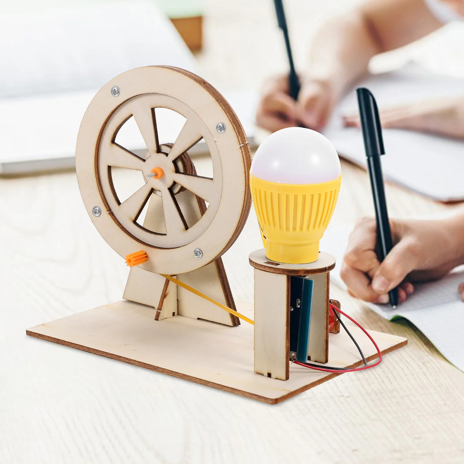 Primary School Students' Science and Technology Experiment Hand Generator Wooden Projects for Kids