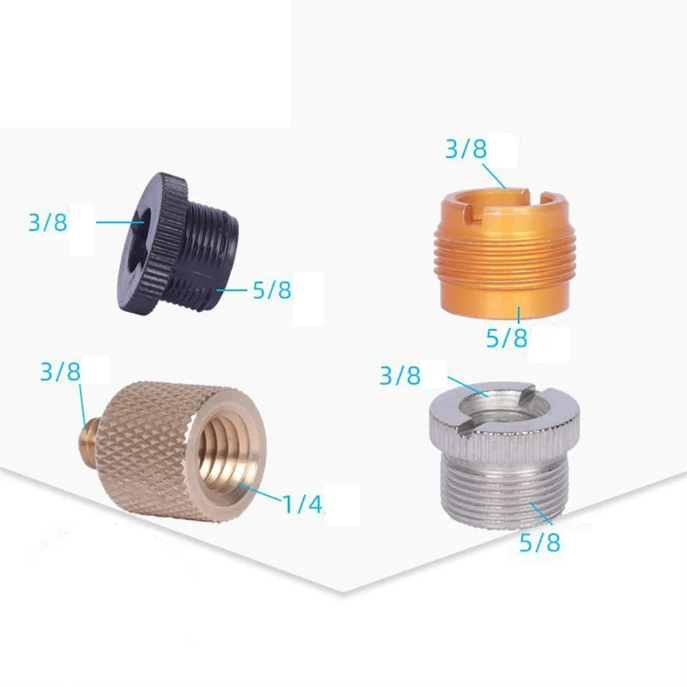 マイクスタンドアダプター 5/8 "オス - 3/8" 1/4" メスネジコンバータショックマウントネジマイクスタンドブームアーム用