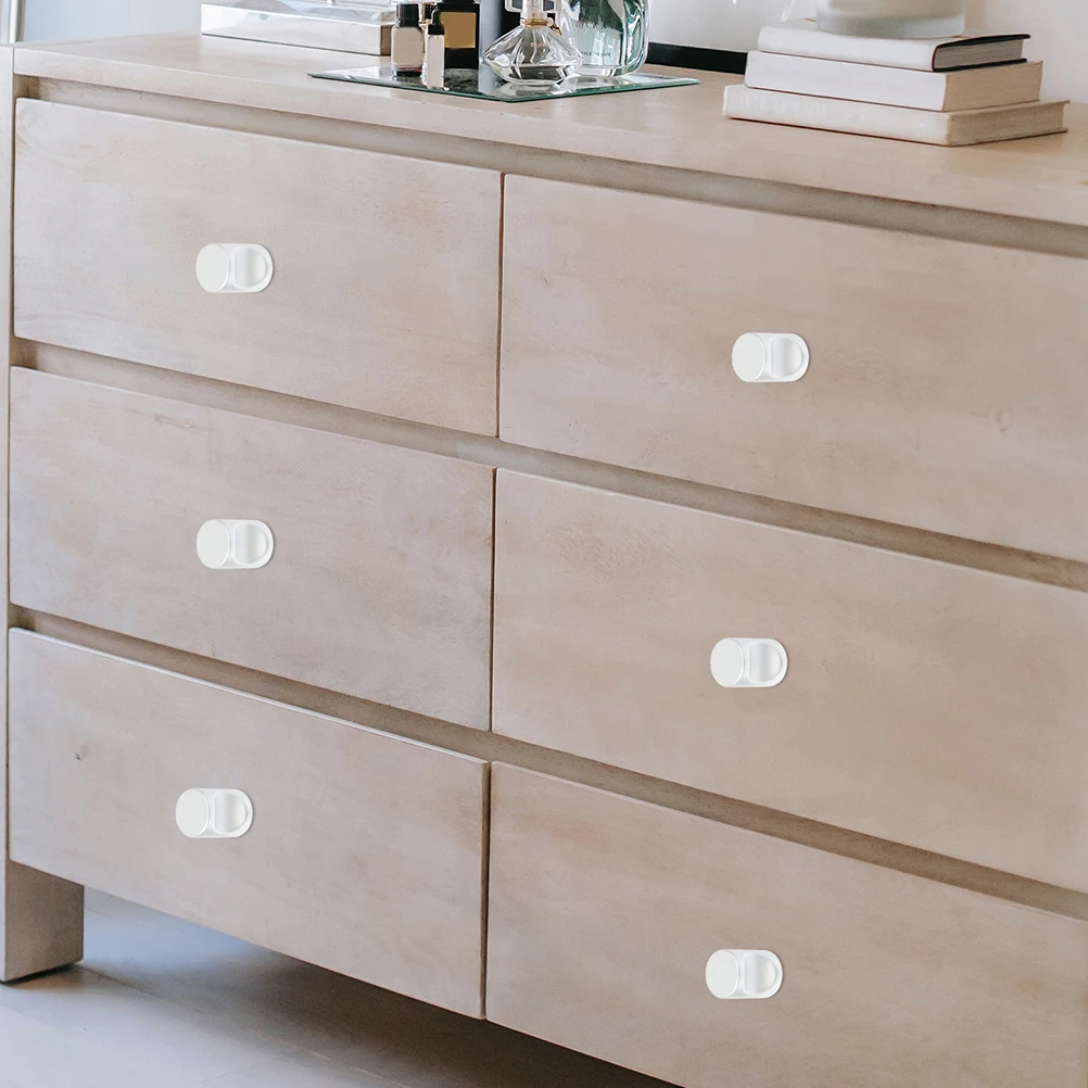 12pcs Aluminum Alloy Cylindrical Handle Single Hole Drawer Knobs Furniture Cabinet Pulls Durable Smooth Easy Install Simple