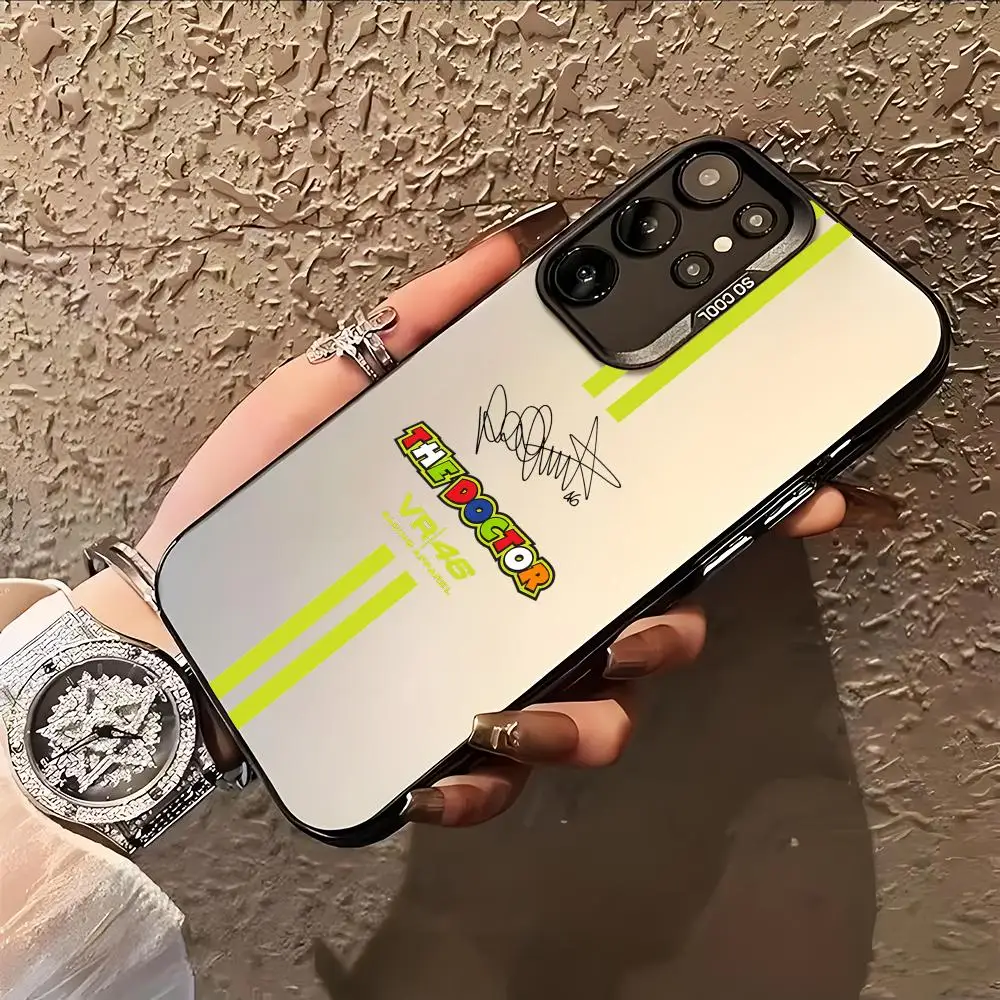 Motorcycle Rossi VR46 Phone Case for Samsung Galaxy A57 56 55 54 52 37 36 35 34 27 26 25 17 16 5G Colorful Silver Cover view 5