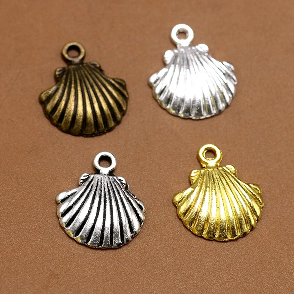50 قطعة DIY صدف سبيكة قلادة جالبة للحظ صنع المجوهرات الاكسسوارات قلادة سوار خلخال الحرفية سبيكة قلادة سحر #5