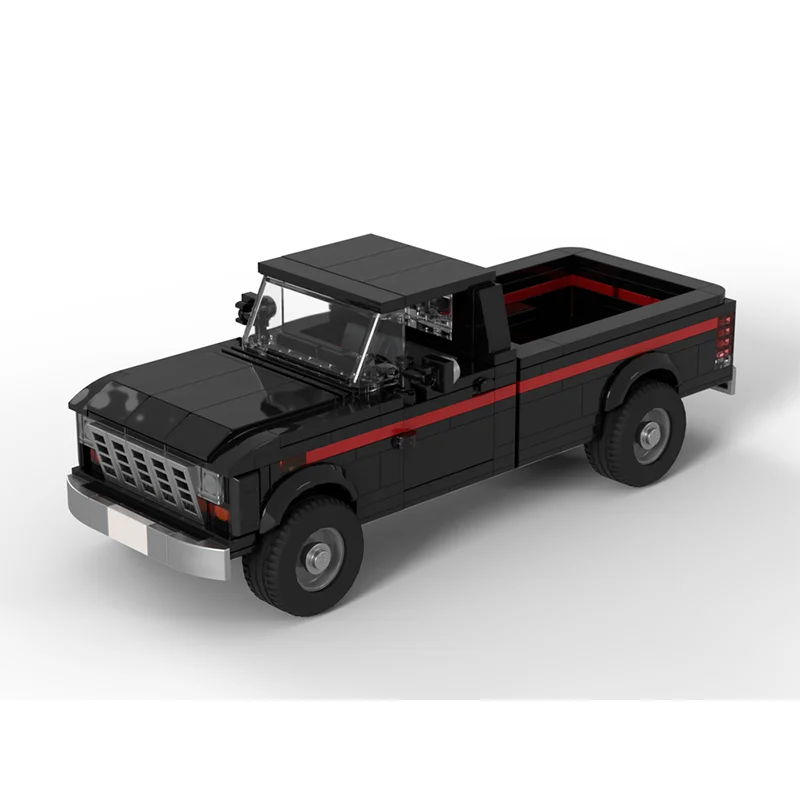 

440 шт. новая модель автомобиля MOC ​ ​ Чемпионы F-250, однорядный 8-широкий пикап, городской шоссе, модульные строительные блоки, игрушка в подарок