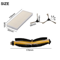 11pcs Vacuum Drum Side Brush Filters For Blaupunkt For Bluebot, Suitable For XEASY BPK VCBB1XE XPOWER/BPK-VCBB1XPW+ Vacuum Clean