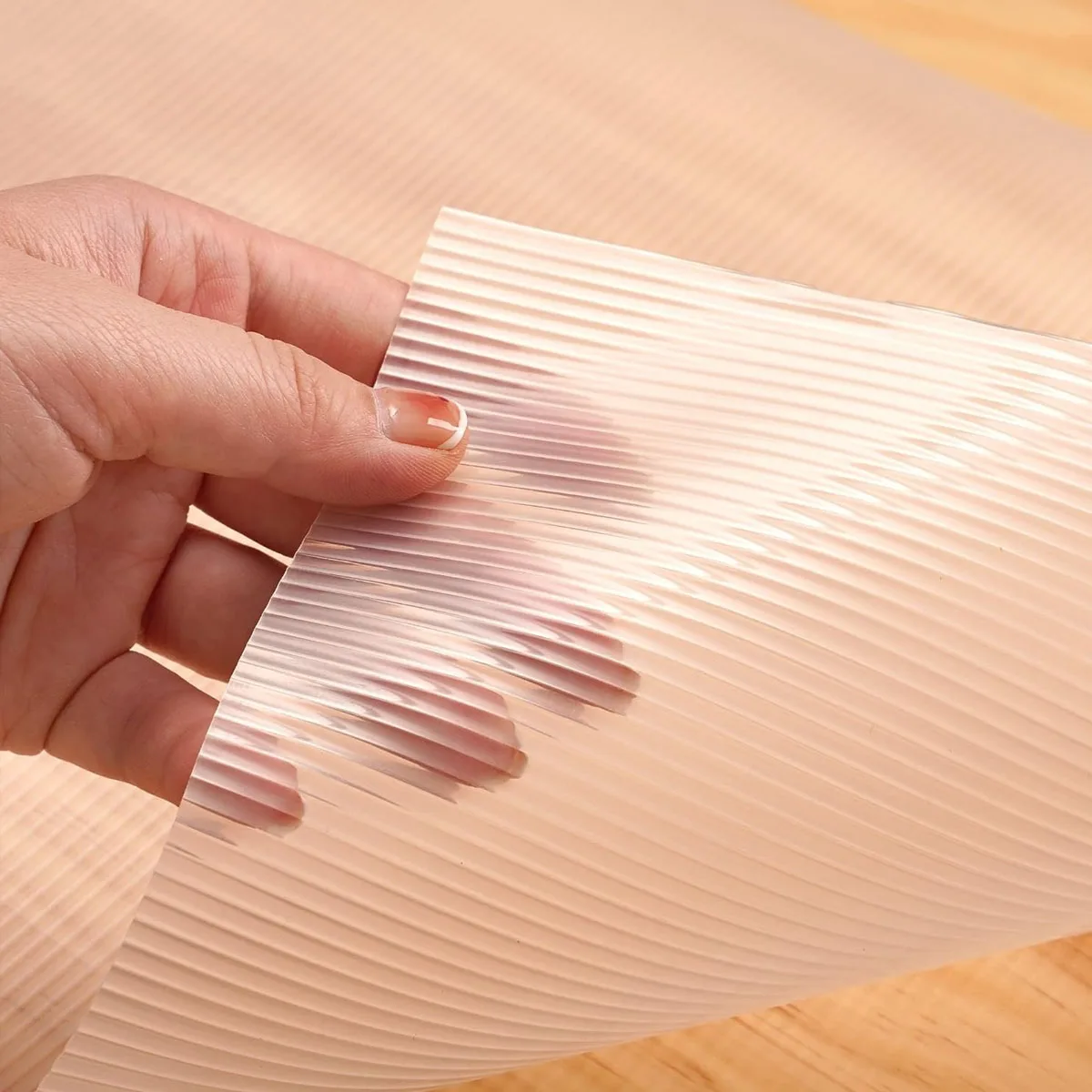 2/6/9pcs Stylish Large Roll Shelf Protector Non Glue EVA Drawer Mat Textured Anti Slip Cuttable Washable for All Home Storage