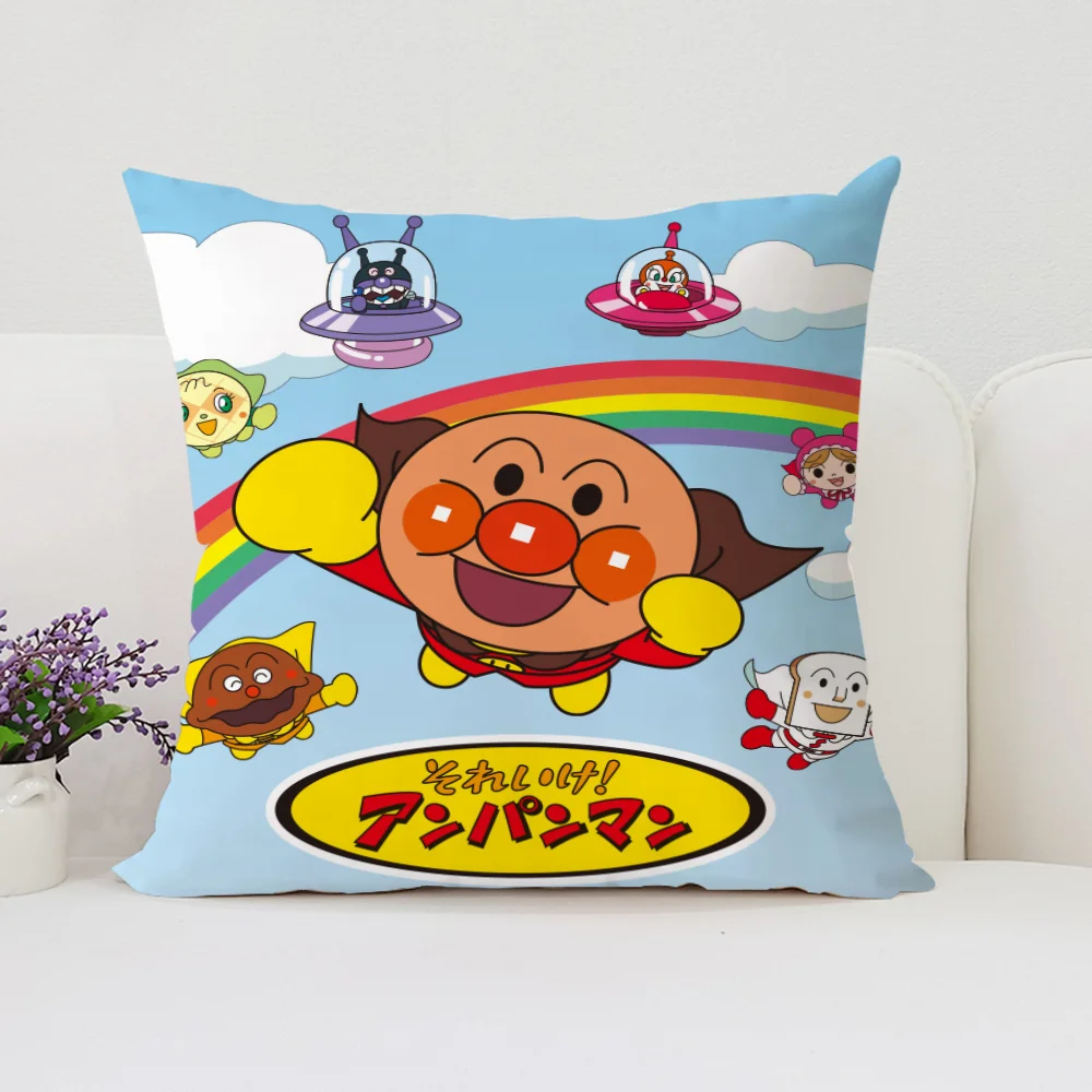 A-Anpanman 45x45 Cushions Cover for Pillow Cases 45x45 Covers for Bed Pillows Decorative Pillowcase 40x40 Cushion Cover 50x50