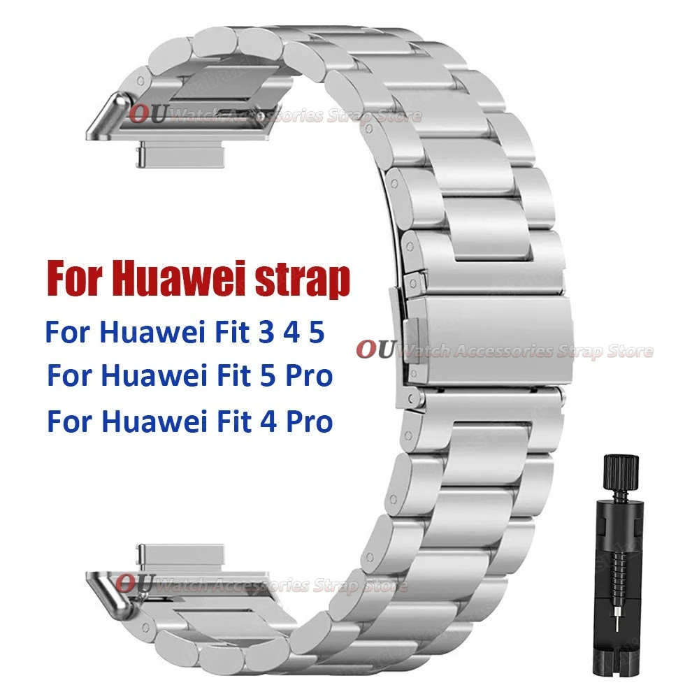 For Huawei Watch Fit 5 Pro 4 3 Stainless Steel Strap Band Bracelet Metal Watchb…