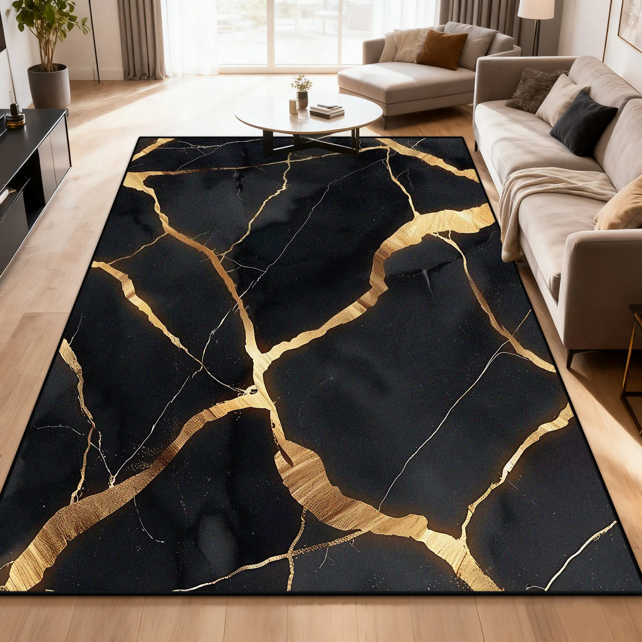 

Абстрактный ковер с мраморной текстурой для гостиной, скандинавское украшение, коврики для дивана, нескользящий коврик для кабинета, спальни, балкона, моющийся напольный коврик