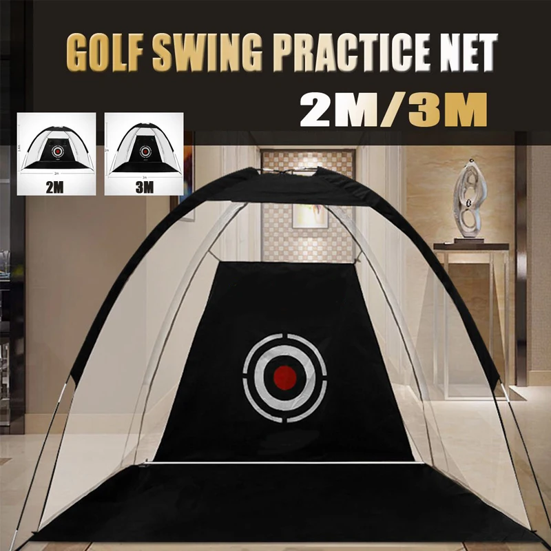 3M 2M Golfbal Praktijk Training Net Gadgets Indoor Golf Oefening Raken Doel Tent Kooi Tuin Trainer Golf gat XA147A