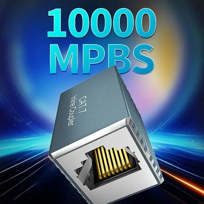 

E1PF Heavy Duty Cat7 Ethernet Extender Plugs Ethernet Cable Connectors for Seamlessly Cable Connection and Stability