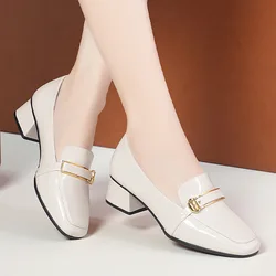 Spring Autumn Classic Pumps Shallow Shoes For Women Crystal High Heels With Heel Loafers Fashion Breathable Single Shoes