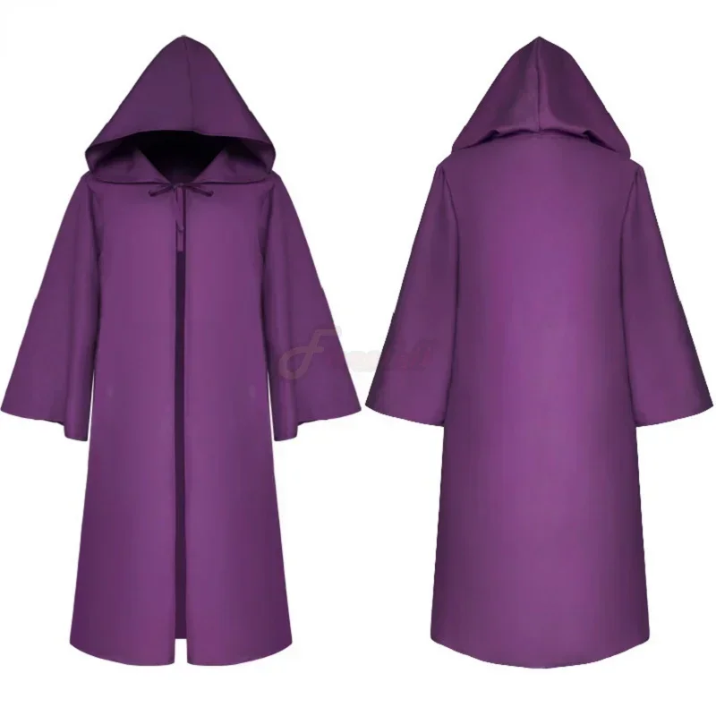 القرون الوسطى هالوين الموت معالج تأثيري حلي الراهب مقنعين الجلباب عباءة كيب الراهب عصر النهضة الكاهن الاطفال الكبار S-XXL MN3