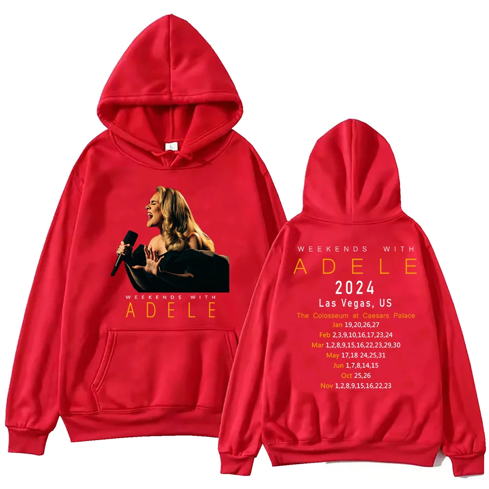 Adele Tour 2024 Weekends With Adele Hoodie Harajuku Pullover Tops Sweatshirt Fans Gift