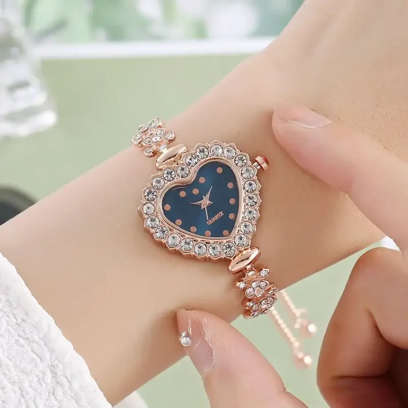 New Luxury Crystal Women Bracelet Watches Top Brand Fashion Diamond Ladies Quartz Watch Steel Female Wristwatch Montre Femme