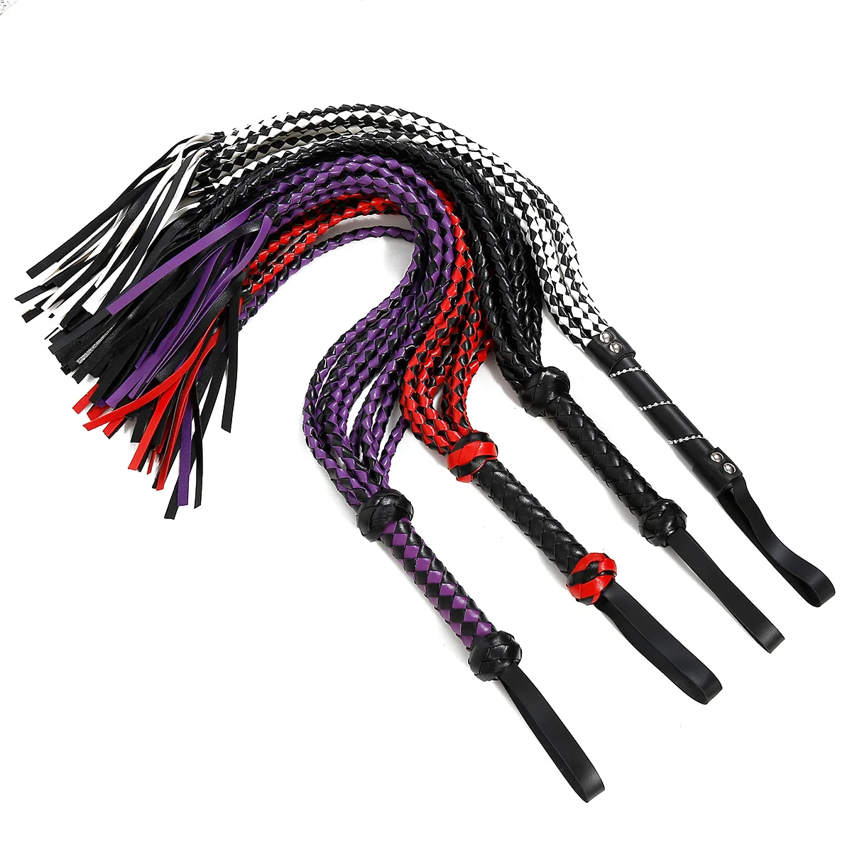 Snake Whip Eight-strand Woven Cowhide Loose Whip