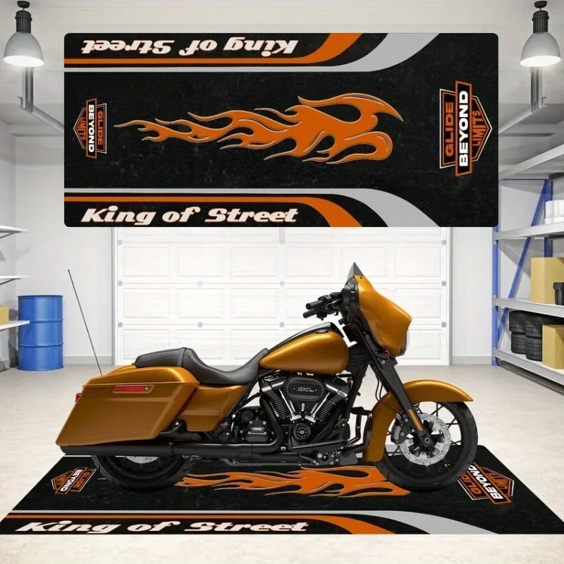 Cool Motorcycle Design Decoration Floor Mat for Home Commercial Racing Motorbike Entrance Rug Gift Set Box Door Mat
