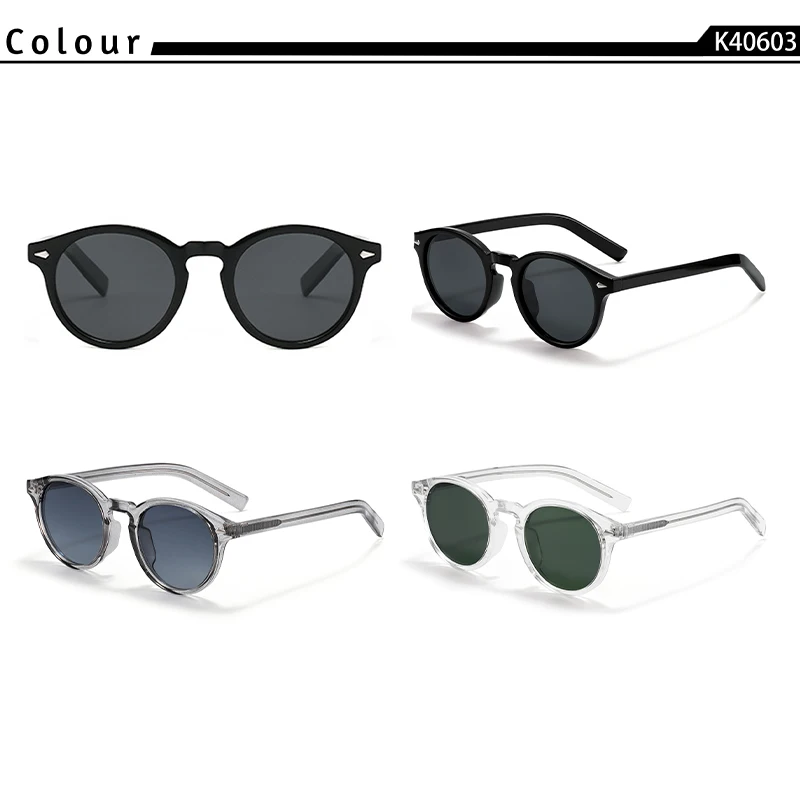 CATERSIDE Modische polarisierte Sonnenbrille für Herren, runder Tr-90-Rahmen, TAC-Linse, Sonnenbrille für Damen, für Reisen, Outdoor, Party – Detail 2