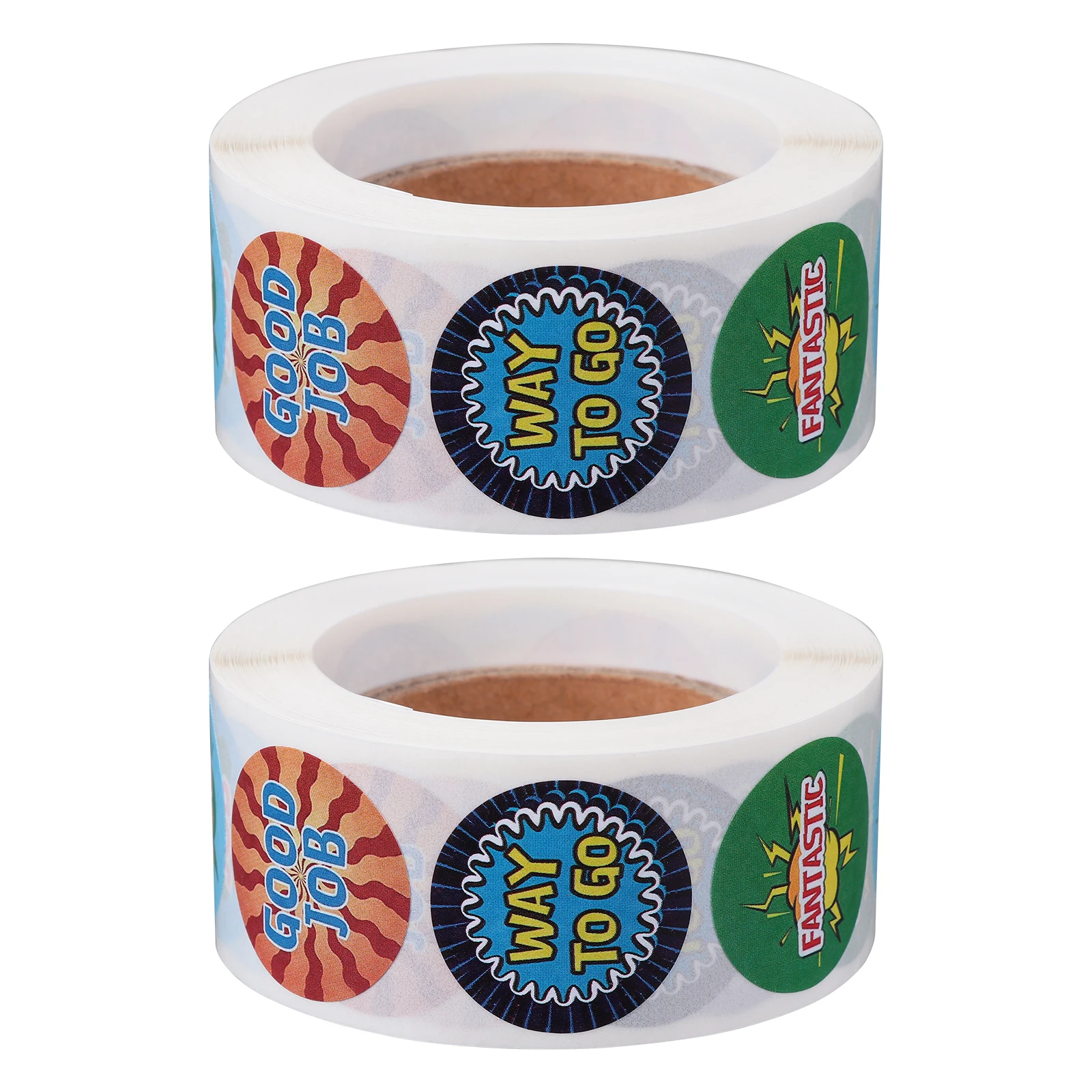 

2pcs 2 Roll Pack Reward Stickers Creative Classroom Label Teacher Motivation Sticker Adhesive Labels For Kids School Folder