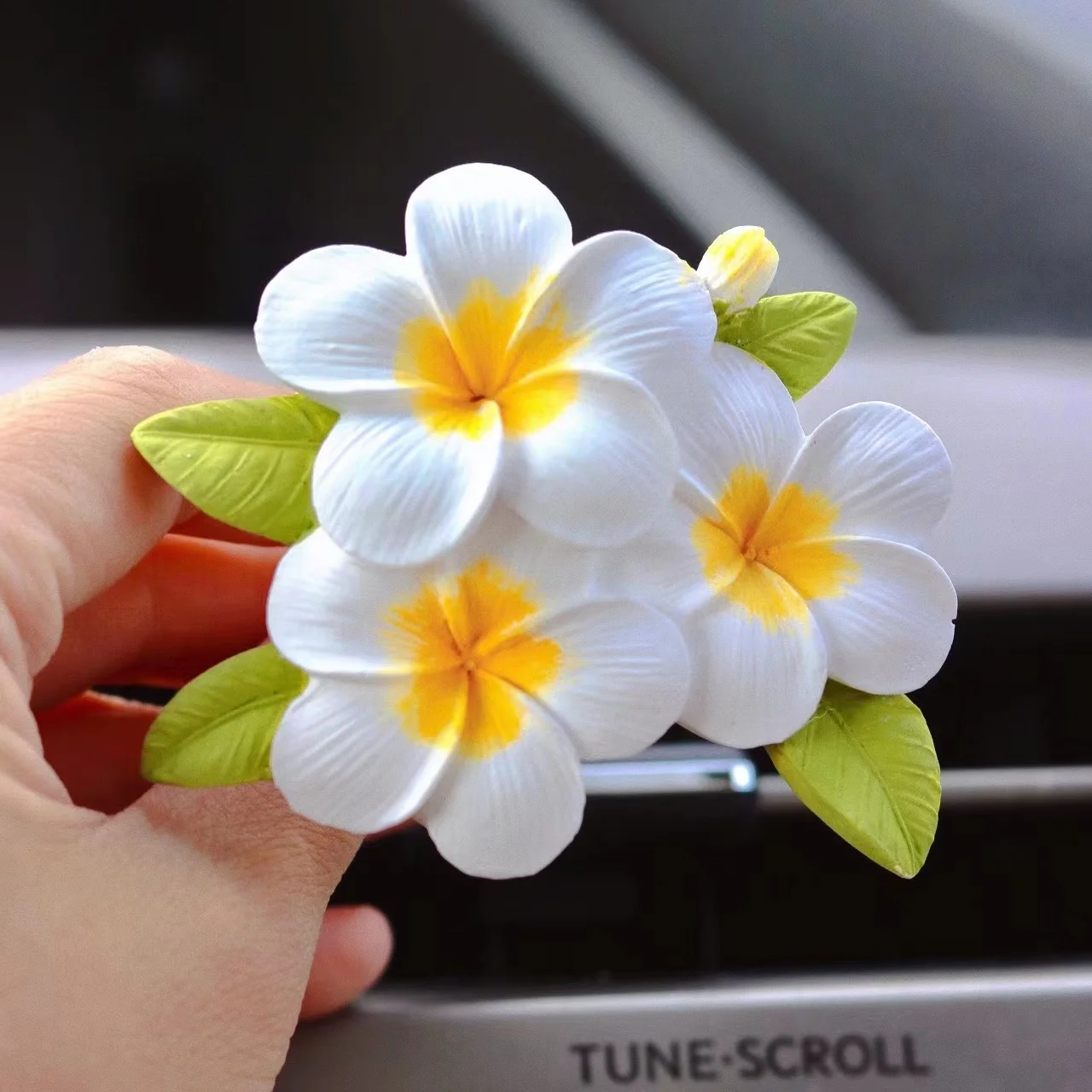 Ins Romantic High-grade Frangipani Flower Silicone Mold Car Aromatherapy Plaster Mold