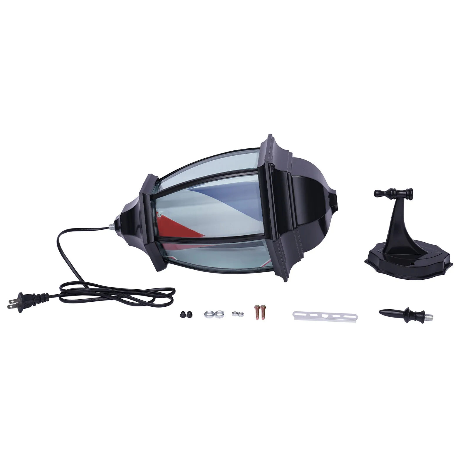 AC110V LED شريط ضوء مقاوم للماء الحلاق القطب صالون الشعر صالون الحلاقة تسجيل الأحمر والأزرق والأبيض القطب جبل