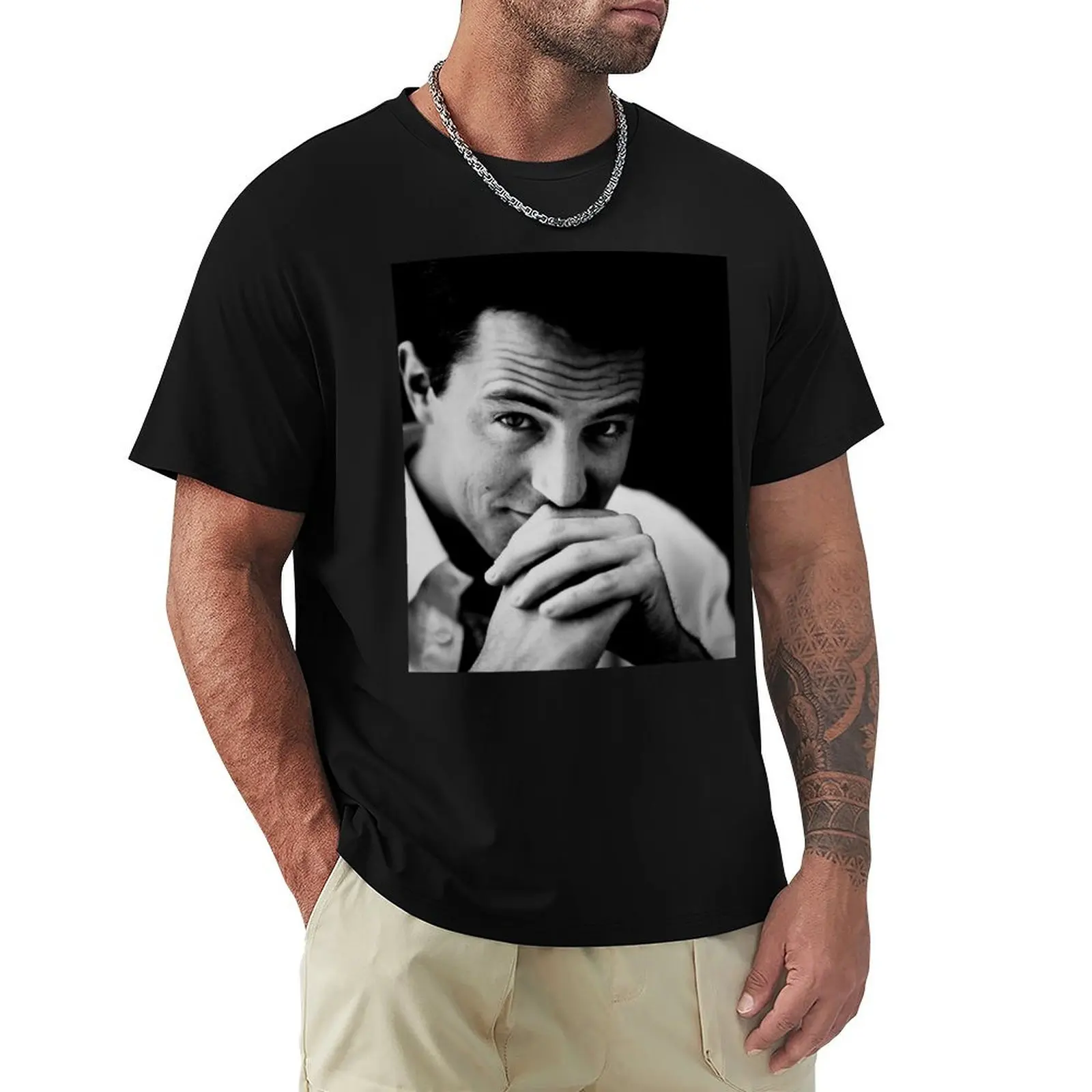 Matthew Perry T-Shirt Basic Solid Tee for Daily Use