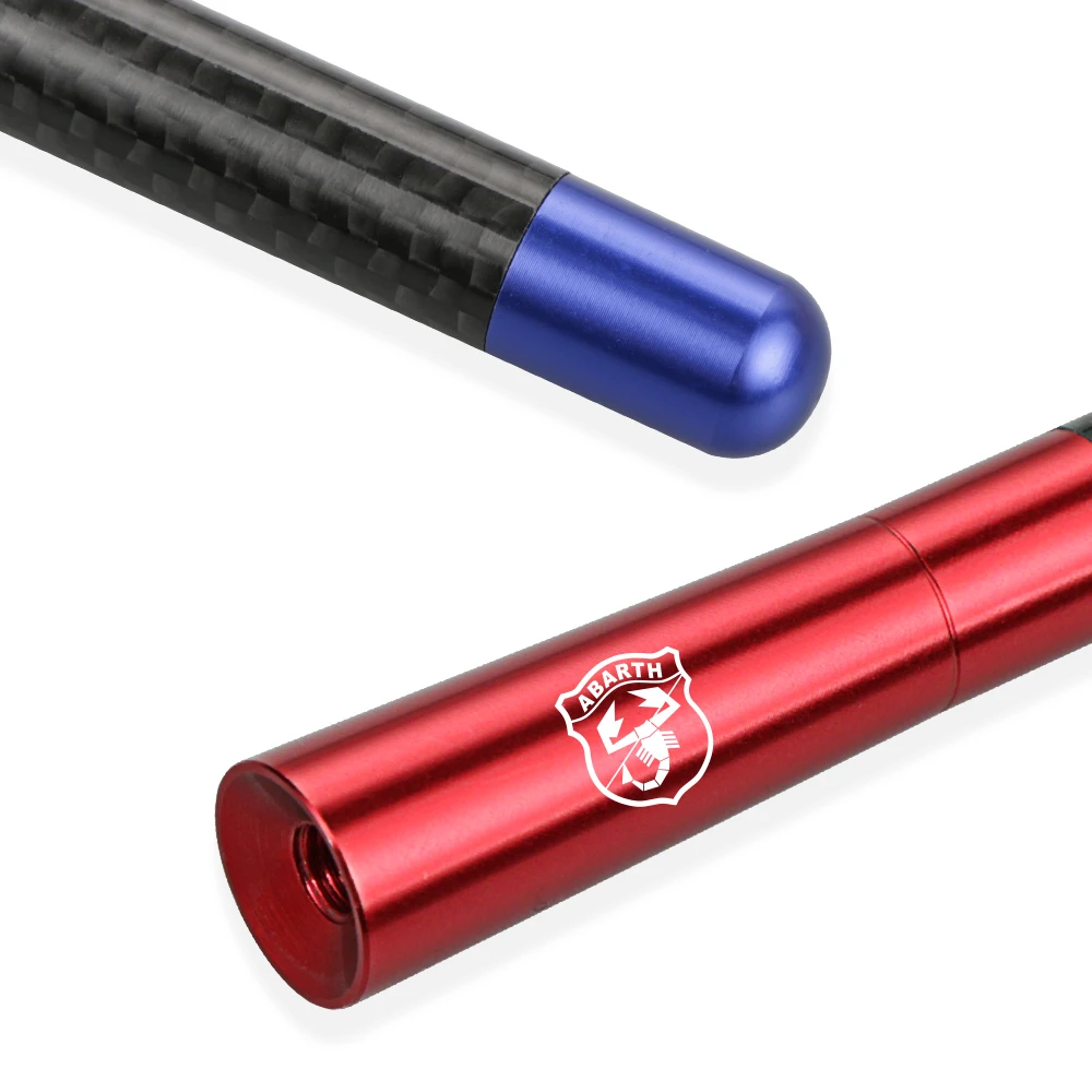 12 سنتيمتر من ألياف الكربون راديو السيارة هوائي تعزيز الجوي لشركة فيات 500 Abarth بونتو باندا برافو تيبو Ducato 250 Argo اكسسوارات السيارات #3