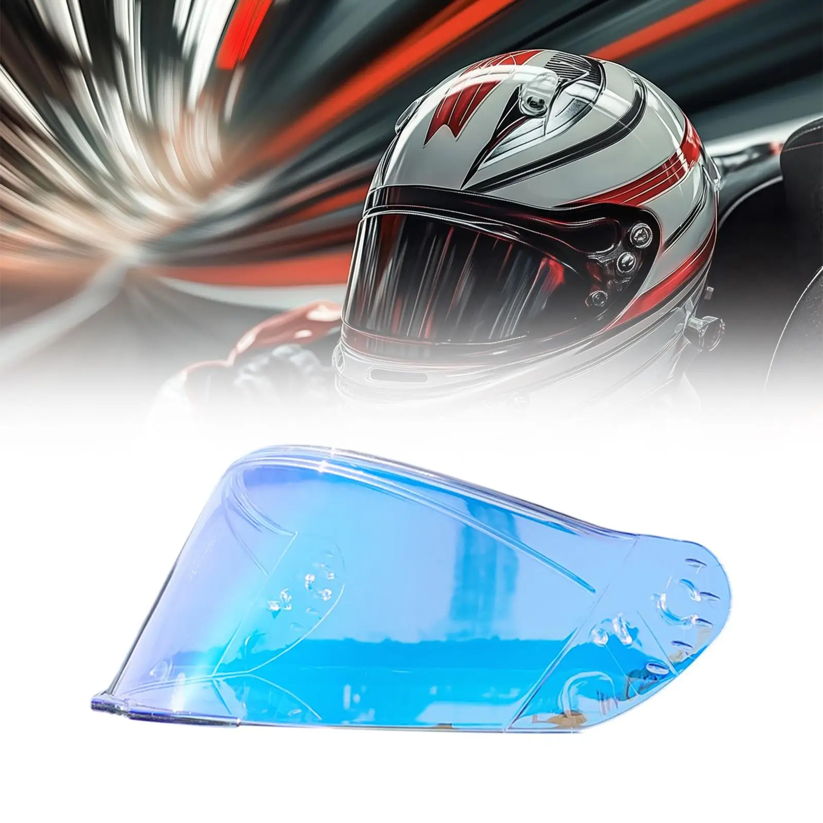 

Motorbike Helmet Visor Lens Premium Windproof Wind Shield for 966 Model