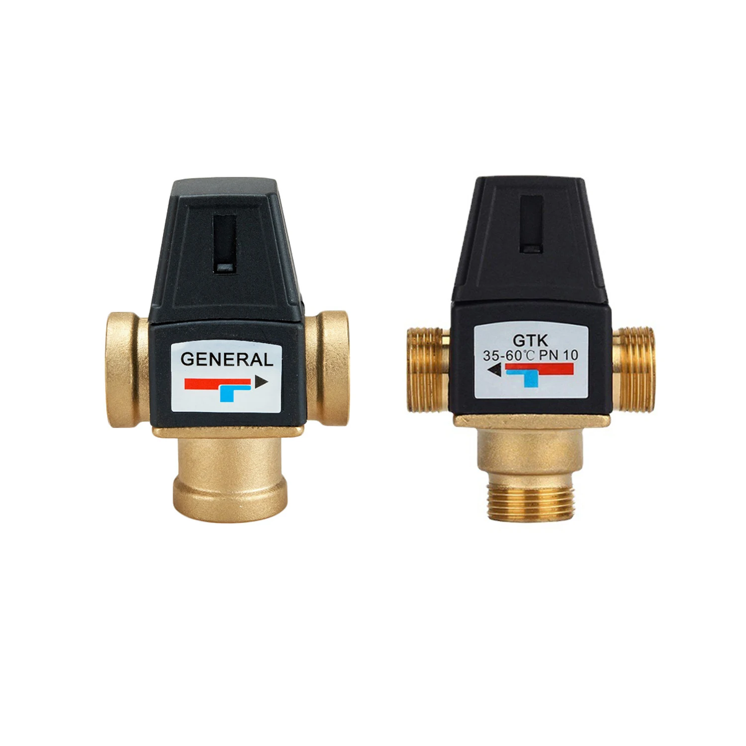 Brass Thermostatic Mixing Valve 3/4” DN20 – Anti-Scald Safety For Floor Heating, Solar Water Heaters, And Domestic Hot Water Systems