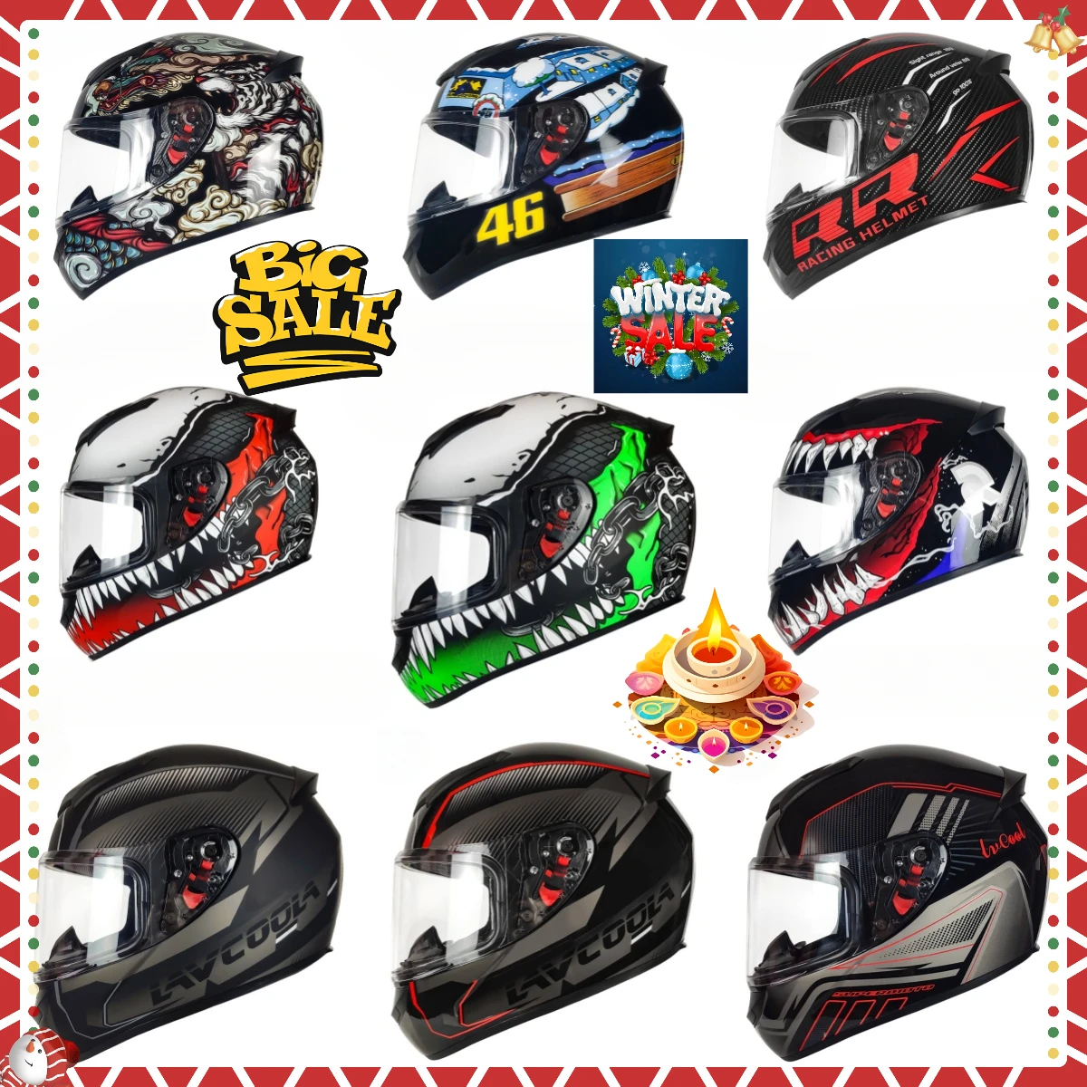 

Riding full face motorcycle helmet, street racing, safety protection, dual lenses, ECE DOT certification