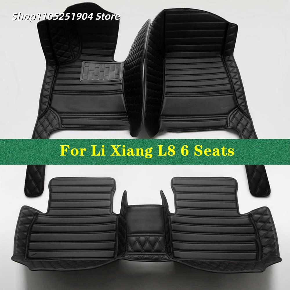 Custom Auto Carpets Car Floor Mats For Li Xiang L8 6 Seats 2022 2023 2024 2025 2026 Car Mat Interior Accessories
