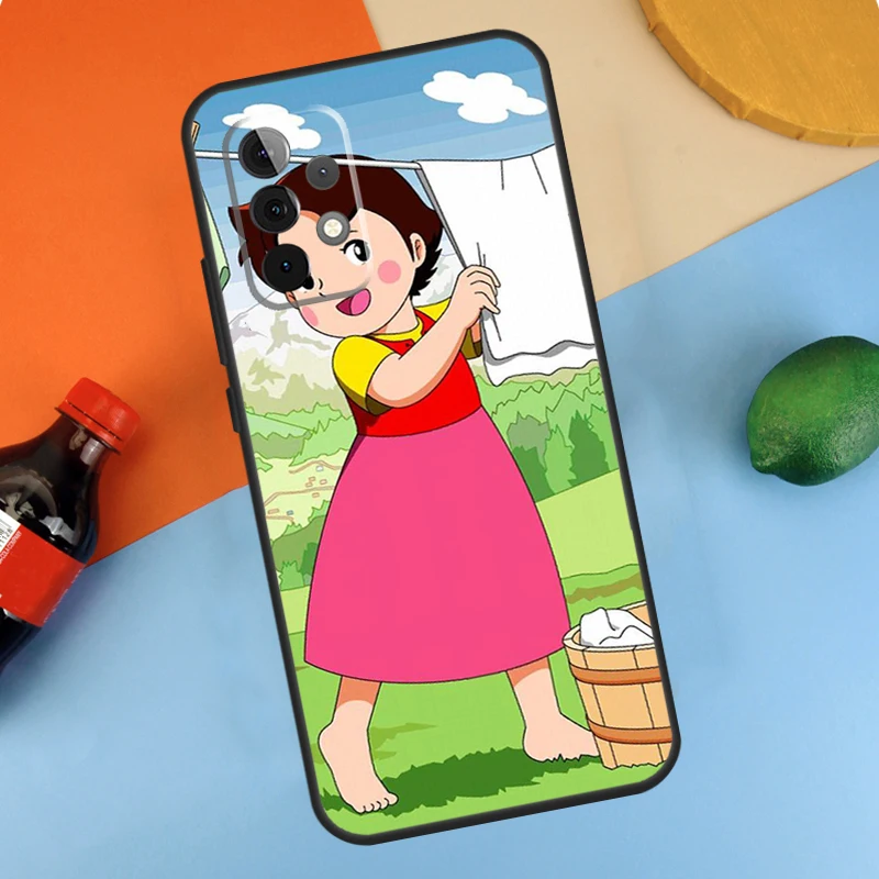 Cartoon Heidi Case For Samsung Galaxy A54 A34 A14 A53 A13 A23 A33 A73 A51 A71 A12 A22 A32 A52 A21S Coque