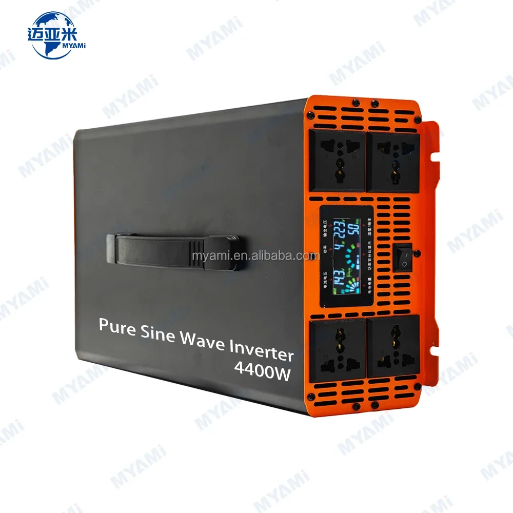 MYAMI 4000W 4400W Peak Pure Sine Wave Power Inverter 12v 24v Dc to 110v Ac Car Rv Truck Solar Inversor De Corriente