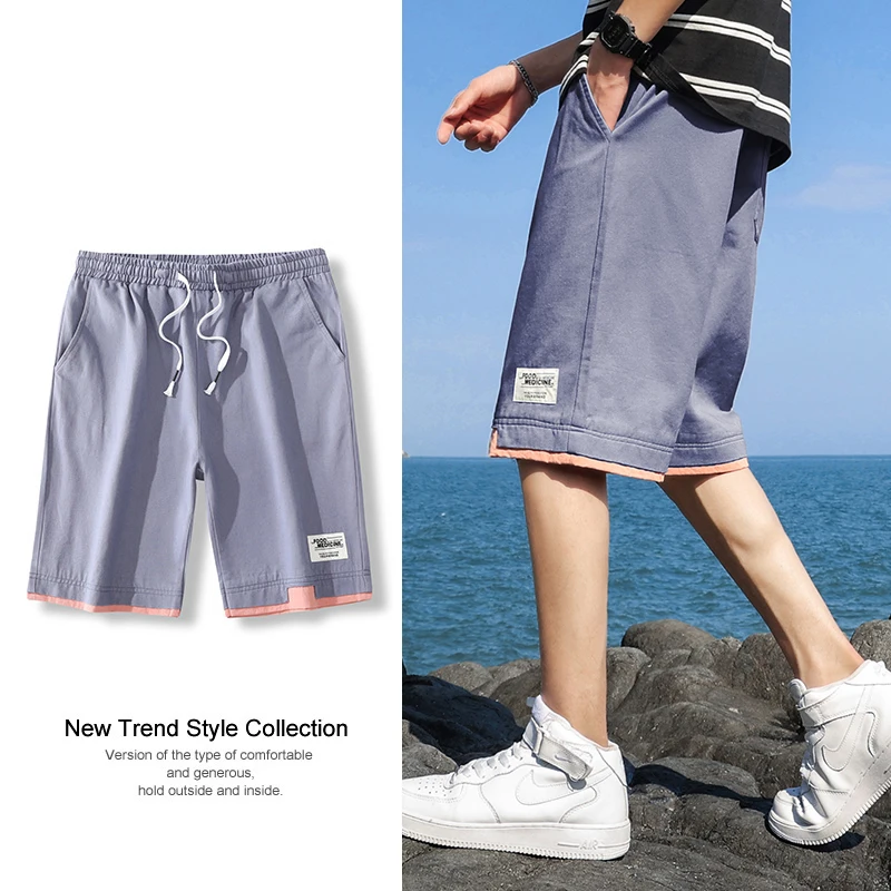 

Men's Outdoor Lightweight and Breathable Daily Sports and Leisure Shorts Summer Cycling Sports Trend Loose Five Inch Shorts