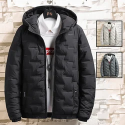 New Casual Autumn Winter Jacket Men Bomber Jacket Thicken Men Fashion Clothing Streetwear Cotton Padded Jacket Slim Fit Coat