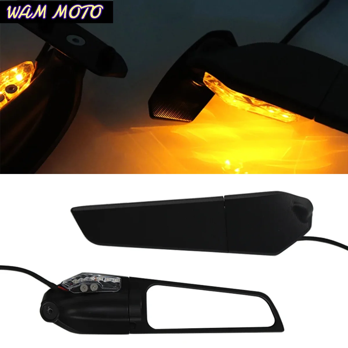 Motorcycle Mirrors Modified Wind Wing Adjustable Rotating Rearview Mirror For SUZUKI GSX-R 1000 GSX-R 1000R 2017-2022