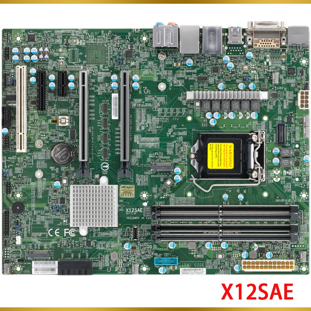 

Motherboard For Supermicro Workstation Support 10th Generation I9 I7 I5 I3 W-1200 Processor W480 Chip X12sae