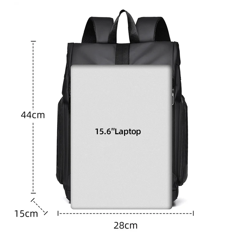 Foldable Laptop Backpack Travel Meeting Outdoor Bag Men Women Large Commuting Climbing Hiking Rucksack 15.6" Lightweight Bookbag