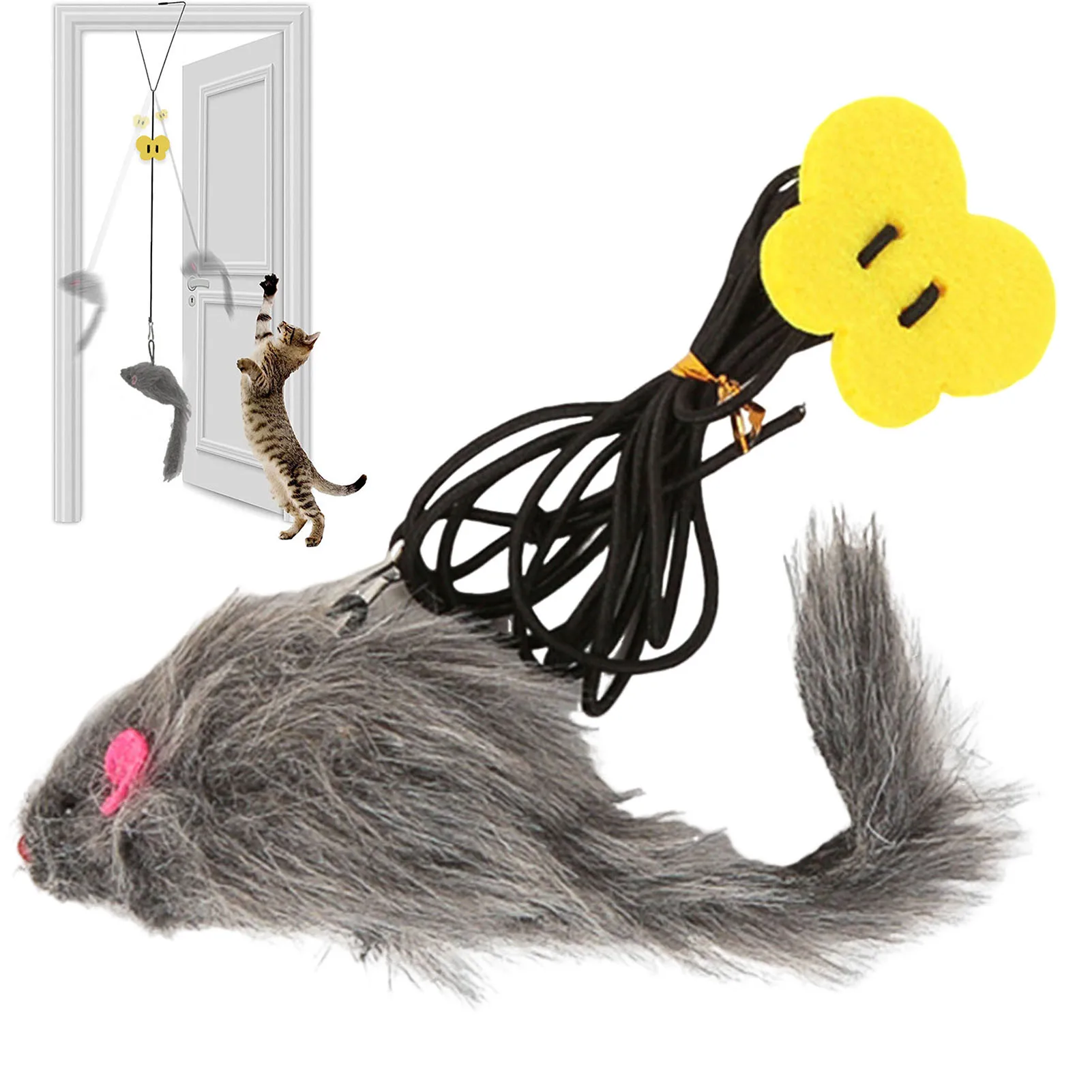 Nteractive Cats Toys Hanging Simulation Mouse Funny Self-hey