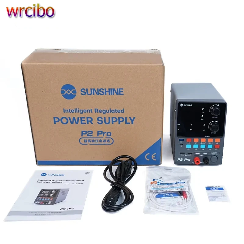 SUNSHINE P2 PRO DC Power Supply Variable, 30V 5A Adjustable Switching Regulated DC Bench Power Supply For Mobile Phone Repair