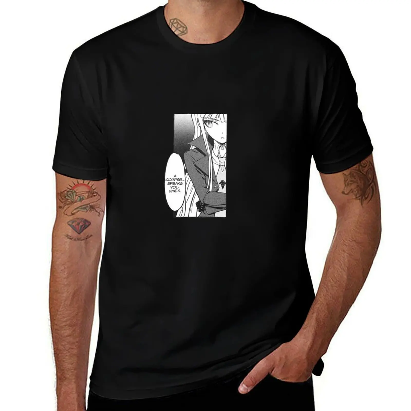 

Kyoko Kirigiri Manga Panel T-Shirt man t shirts for men casual t shirts for man graphic vintage T-Shirt