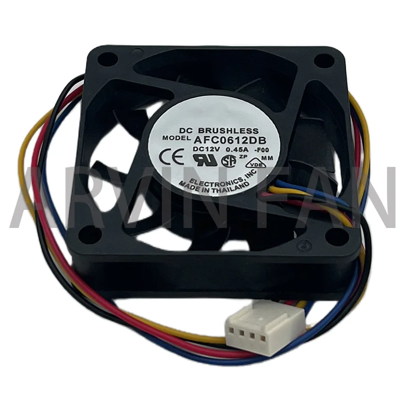 

Original AFC0612DB-F00 60x60x15mm Cooling Fan, 7200 RPM, 29.24 CFM, 47.5 dBA PWM 4-pin Connector