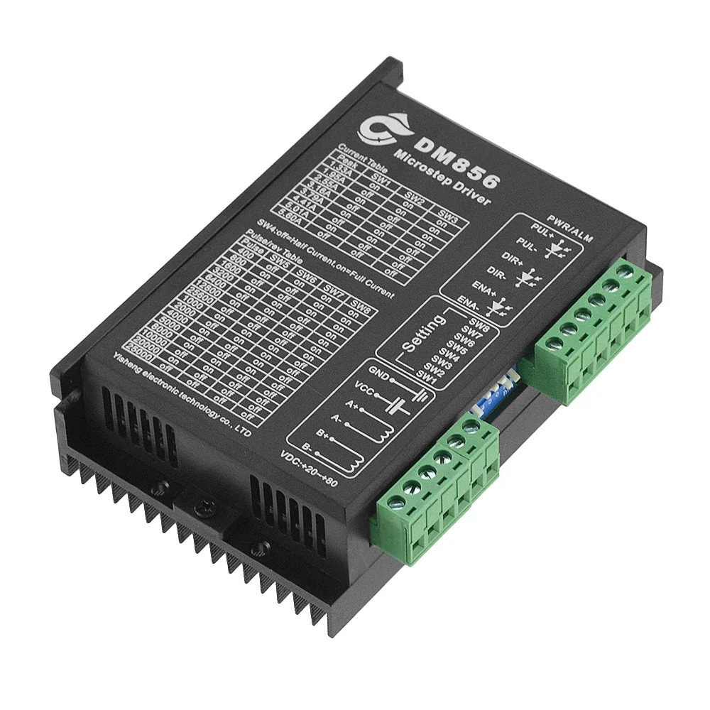 1PC DM856 32 bit DSP digital driver 86 stepper motor driver two-phase stepper motor 20-80VDC