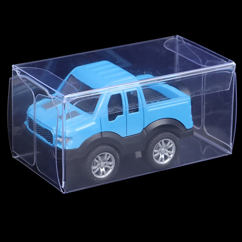 50/100PCS 1/64 PVC Model Display Box Case Showcase Protection Transparent Dustproof For Collectibles Dolls Action Figures Toys