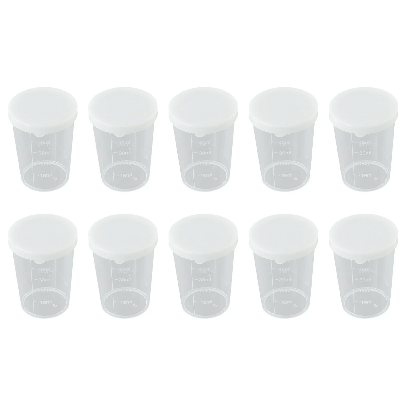 For Kitchen Measuring Scales Measuring Cups Measuring Cup DIY Cake Making Baking Tools 100ML 10pcs With Graduated With Lid