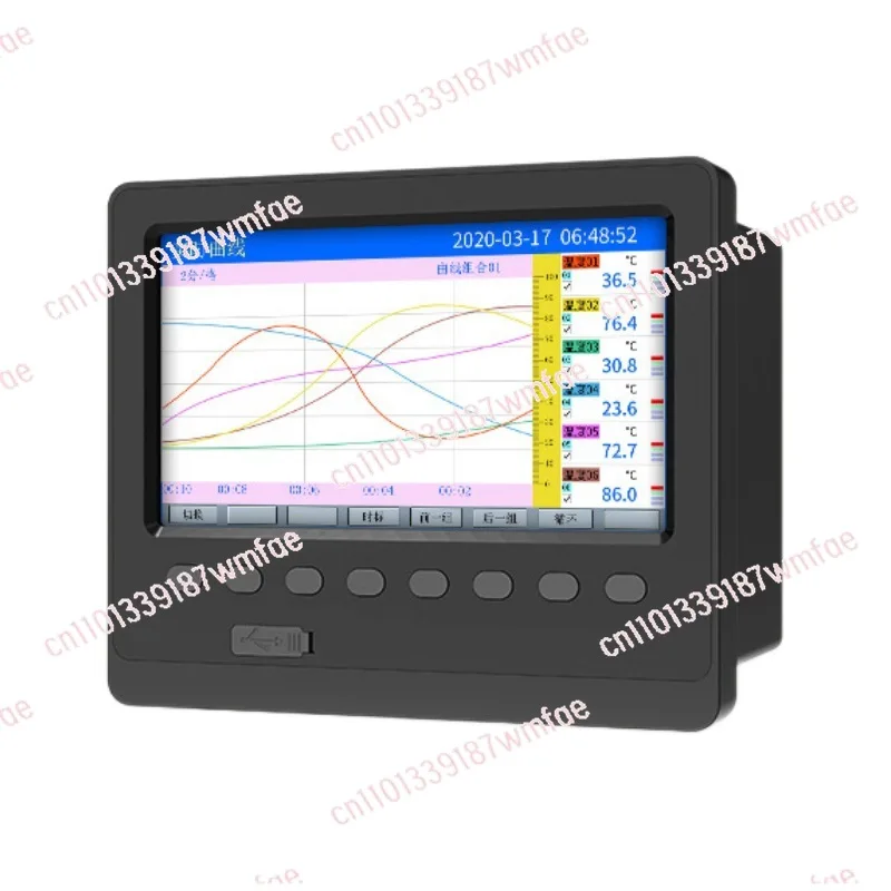 

Single channel paperless recorder Temperature and humidity Pressure electricity Low energy consumption recorder