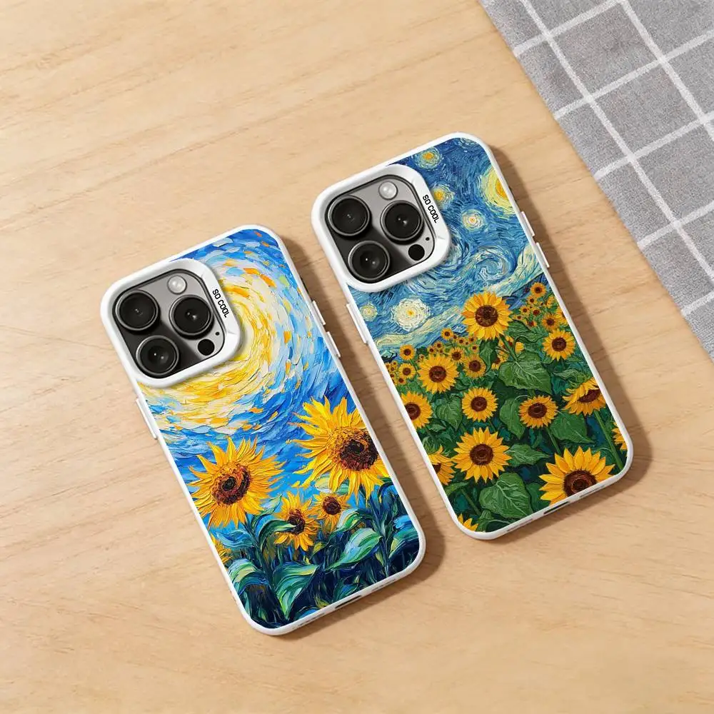 

Art Van Gogh Phone Case for iPhone 17 16 15 14 13 12 11 Pro Plus Max Air Mini X XS Soft Silicone Cover