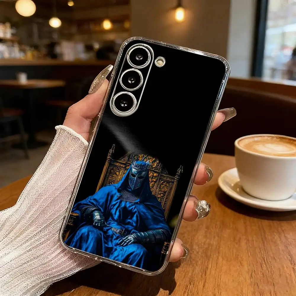 Crusaders Templar Knight art Phone Case For Samsung Galaxy S24 S25 S23 S22 S21 Plus S24 S25 Transparent Cover Case