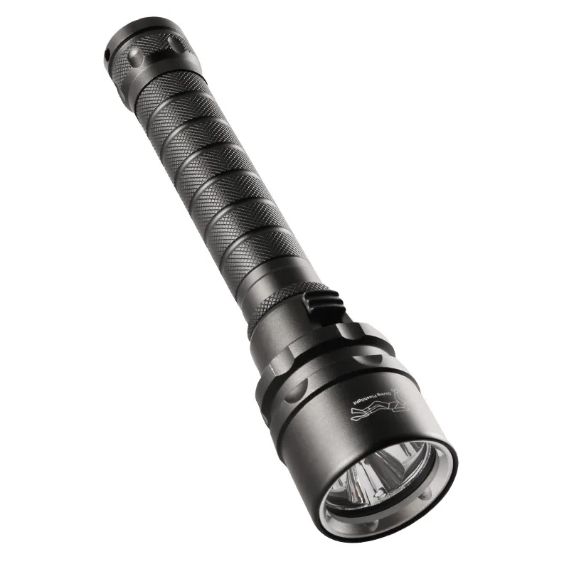 3LED High-Power Flashlight T6 Waterproof and Amphibious Rechargeable L2 Focus IPX8 Professional Diving Photography Flashlight
