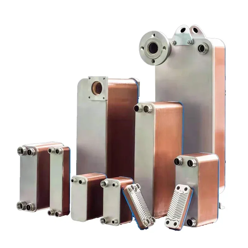 Stainless Steel Water Cooled Condenser Brazed Heat Exchanger Refrigeration Heat Exchanger Parts 304SS Plate Heat Exchanger