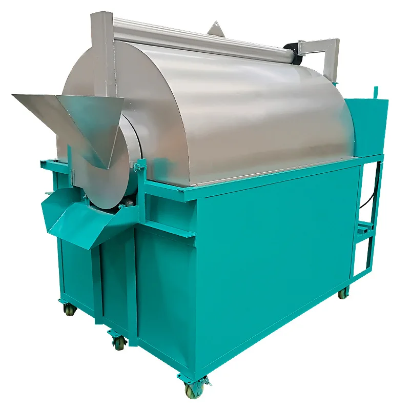 Fully automatic multi-functional roller frying machine stainless steel stall machine