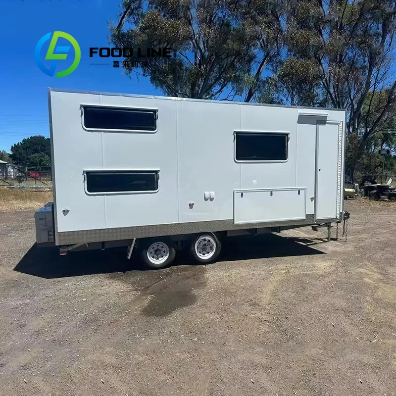 Portable Office Trailer Steel Frame Build Tow Bar Hitch Coupling System Design Type Warehouse Logistics Office Top Quality